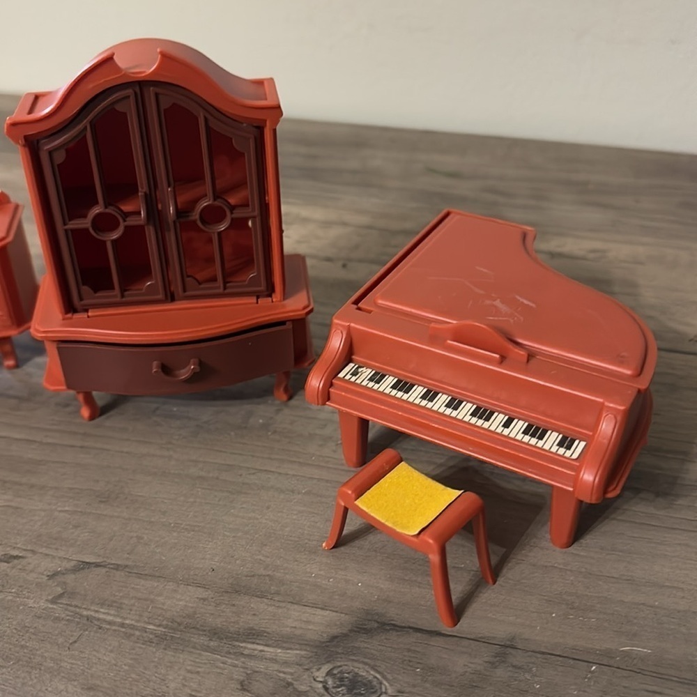 VINTAGE Plastic furniture for living room/dollhouse, JEAN W. Germany 70s - Picture 7 of 16
